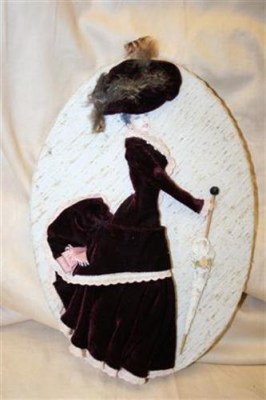 ovale donna in tessuto